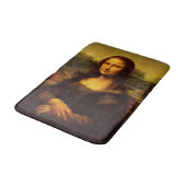 Leonardo Da Vinci Mona Lisa Kunstmalerei Badematte (Schrägansicht)