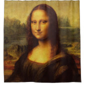 Leonardo Da Vinci Mona Lisa Kunstmalerei Duschvorhang (Vorderseite)