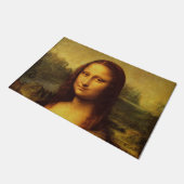 Leonardo Da Vinci Mona Lisa Kunstmalerei Fußmatte (Schrägansicht)