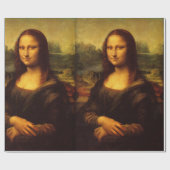 Leonardo Da Vinci Mona Lisa Kunstmalerei Geschenkpapier (Flach)