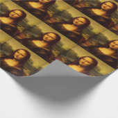 Leonardo Da Vinci Mona Lisa Kunstmalerei Geschenkpapier (Ecke)