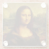 Leonardo Da Vinci Mona Lisa Kunstmalerei Glasuntersetzer (Rückseite)
