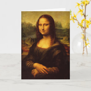 Leonardo Da Vinci Mona Lisa Kunstmalerei Karte