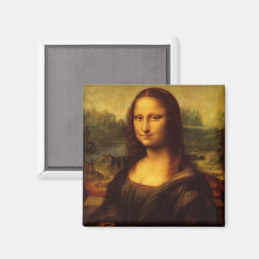 Leonardo Da Vinci Mona Lisa Kunstmalerei Magnet (Vorderseite/Rückseite)