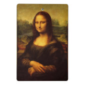 Leonardo Da Vinci Mona Lisa Kunstmalerei Mini Klemmbrett (Rückseite)