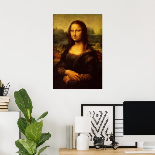 Leonardo Da Vinci Mona Lisa Kunstmalerei Poster (Heimbüro)