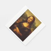 Leonardo Da Vinci Mona Lisa Kunstmalerei Serviette (Ecke)