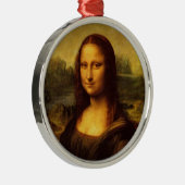 Leonardo Da Vinci Mona Lisa Kunstmalerei Silbernes Ornament (Rechts)