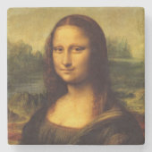 Leonardo Da Vinci Mona Lisa Kunstmalerei Steinuntersetzer (Vorderseite)