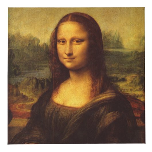 Leonardo Da Vinci Mona Lisa Kunstmalerei Würfel (Vorderseite)