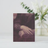 Leonardo da Vinci Mona Lisa (La Giaconda), Detail: Postkarte (Stehend Vorderseite)