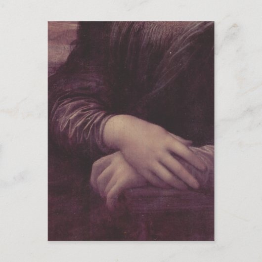 Leonardo da Vinci Mona Lisa (La Giaconda), Detail: Postkarte (Vorderseite)