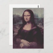 Leonardo da Vinci Mona Lisa (La Giaconda) Postkarte (Vorne/Hinten)