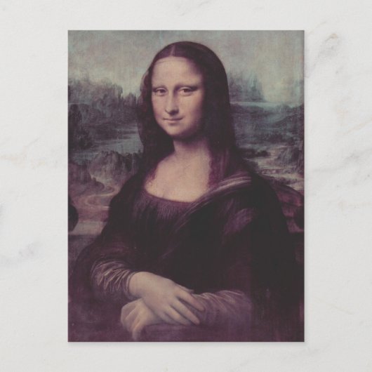 Leonardo da Vinci Mona Lisa (La Giaconda) Postkarte (Vorderseite)