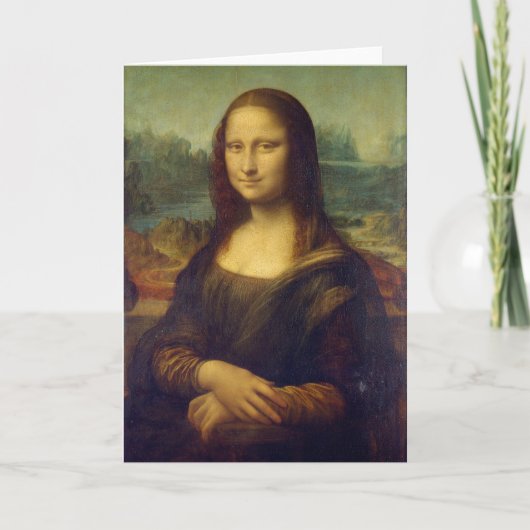 Leonardo Da Vinci, Mona Lisa, La Gioconda Karte (Vorderseite)