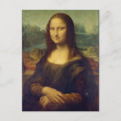Leonardo Da Vinci, Mona Lisa, La Gioconda Postkarte (Vorderseite)