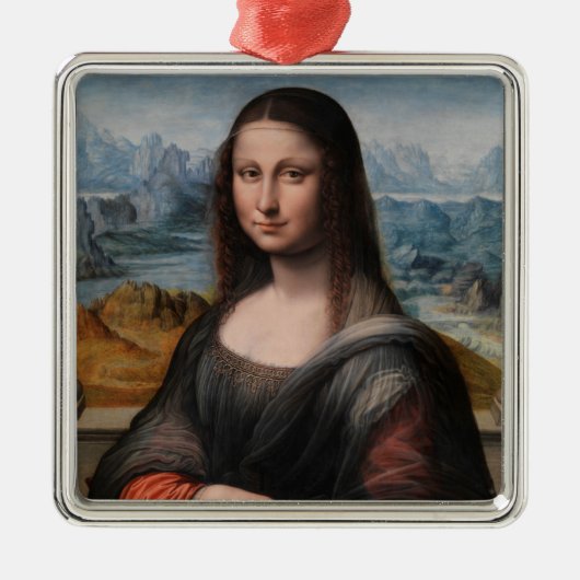 Leonardo da Vinci| Mona Lisa Ornament Aus Metall (Vorne)