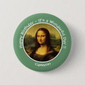 Leonardo da Vinci Mona Lisa Party Collection Button (Vorderseite)