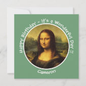 Leonardo da Vinci Mona Lisa Party Collection Einladung (Vorderseite)