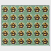 Leonardo da Vinci Mona Lisa Party Collection Geschenkpapier (Flach)