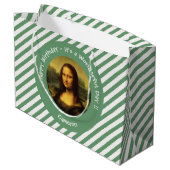 Leonardo da Vinci Mona Lisa Party Collection Große Geschenktüte (Rückseite Schrägansicht)