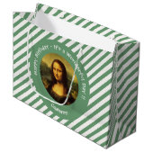 Leonardo da Vinci Mona Lisa Party Collection Große Geschenktüte (Vorderseite Schrägansicht)