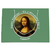 Leonardo da Vinci Mona Lisa Party Collection Große Geschenktüte (Vorderseite)
