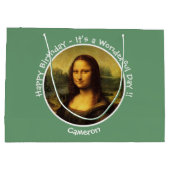 Leonardo da Vinci Mona Lisa Party Collection Große Geschenktüte (Rückseite)