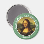 Leonardo da Vinci Mona Lisa Party Collection Magnet (Vorderseite/Rückseite)