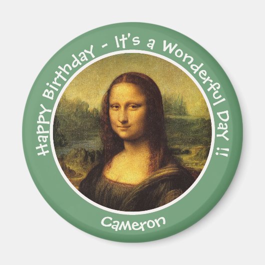 Leonardo da Vinci Mona Lisa Party Collection Magnet (Vorne)
