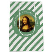 Leonardo da Vinci Mona Lisa Party Collection Mittlere Geschenktüte (Rückseite)
