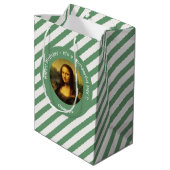 Leonardo da Vinci Mona Lisa Party Collection Mittlere Geschenktüte (Rückseite Schrägansicht)