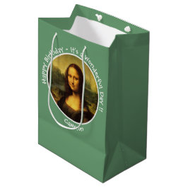 Leonardo da Vinci Mona Lisa Party Collection Mittlere Geschenktüte