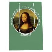 Leonardo da Vinci Mona Lisa Party Collection Mittlere Geschenktüte (Rückseite)