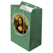 Leonardo da Vinci Mona Lisa Party Collection Mittlere Geschenktüte (Rückseite Schrägansicht)
