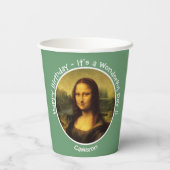 Leonardo da Vinci Mona Lisa Party Collection Pappbecher (Rückseite)
