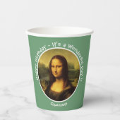 Leonardo da Vinci Mona Lisa Party Collection Pappbecher (Vorderseite)