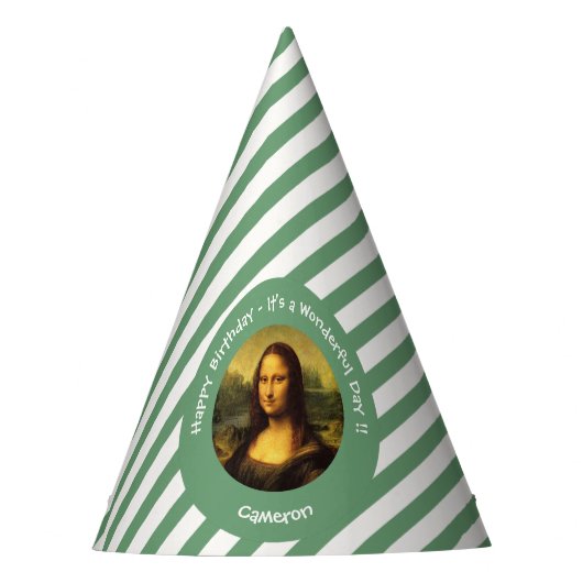 Leonardo da Vinci Mona Lisa Party Collection Partyhütchen (Vorderseite)