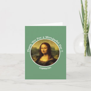 Leonardo da Vinci Mona Lisa Party-Kollektion Dankeskarte