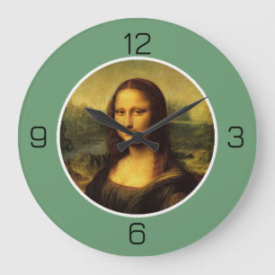 Leonardo da Vinci Mona Lisa Party Kollektion Große Wanduhr