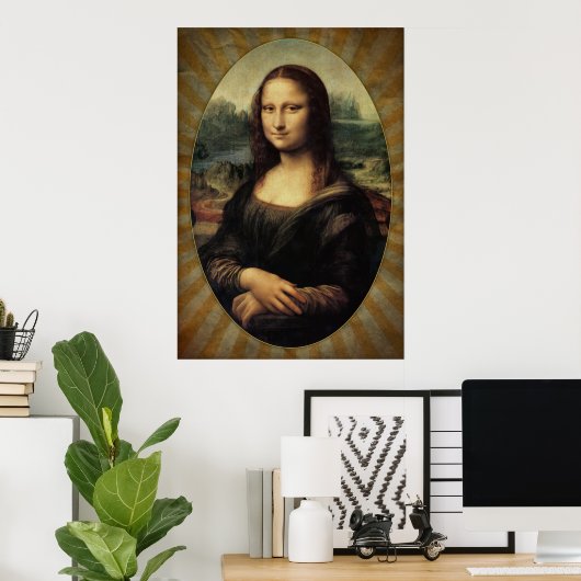 Leonardo da Vinci - Mona Lisa Poster (Heimbüro)