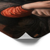 Leonardo da Vinci | Mona Lisa Poster (Ecke)