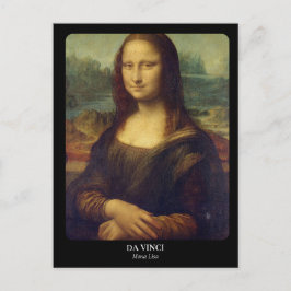LEONARDO DA VINCI / Mona Lisa Postkarte