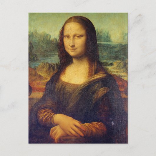 Leonardo da Vinci - Mona Lisa Postkarte (Vorderseite)