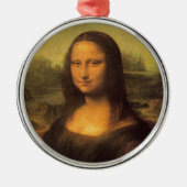 Leonardo Da Vinci' Mona Lisa Silbernes Ornament (Vorne)