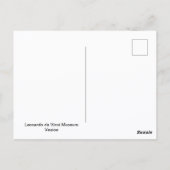 Leonardo da Vinci Museum Venice Italy Postkarte (Rückseite)