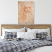 Leonardo Da Vinci, mutmaßliches Selbstportrait Leinwanddruck (Insitu (Schlafzimmer))