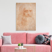 Leonardo Da Vinci, mutmaßliches Selbstportrait Leinwanddruck (Insitu (Wohnzimmer))