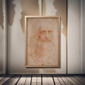 Leonardo Da Vinci, mutmaßliches Selbstportrait Poster