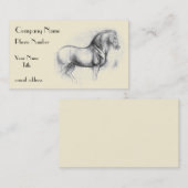 LEONARDO-DA-Vinci-Pferd Visitenkarte (Vorne/Hinten)